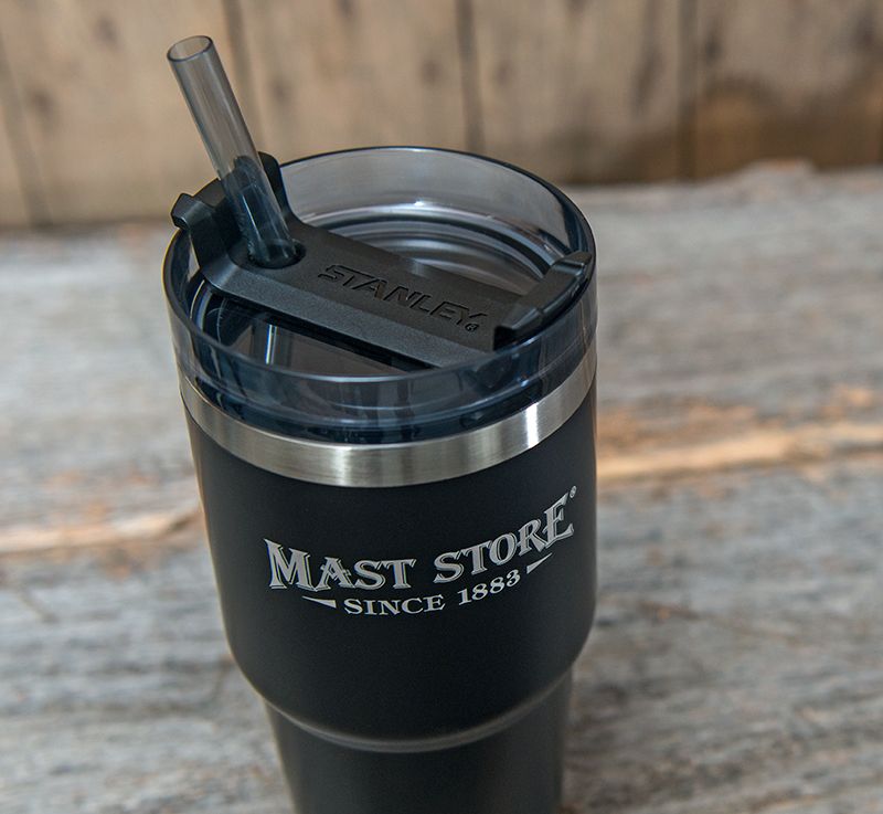 Stanley Adventure Quencher Travel Tumbler 40 OZ Nắp xoay 3 vị trí: Khóa kín/Uống bằng ống hút/Uống từng ngụm.