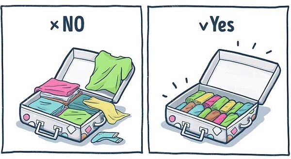 cách xếp đồ đi du lịch