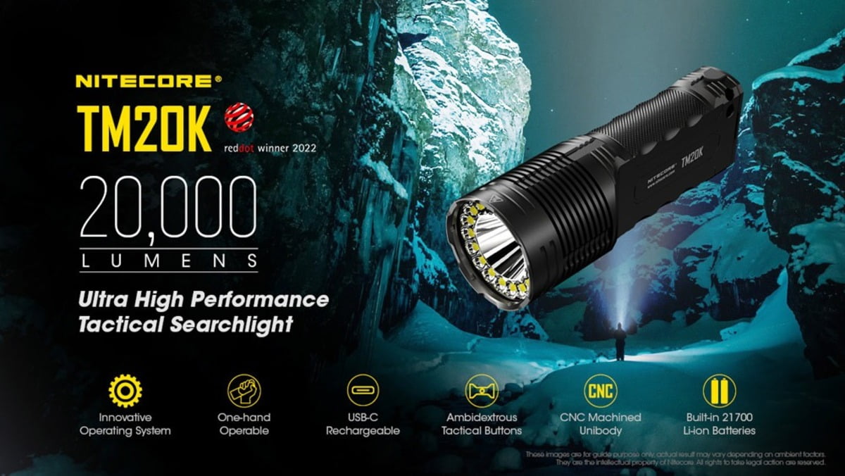 Đèn pin siêu sáng Nitecore TM20K Den pin sieu sang Nitecore TM20K
